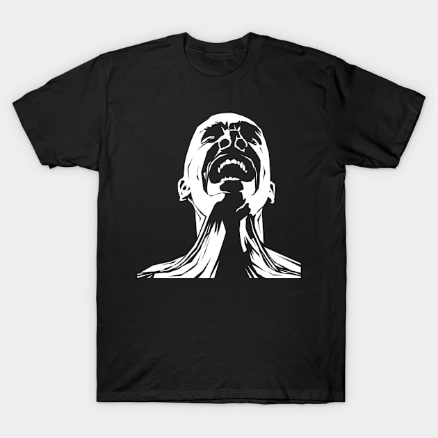 screaming man T-Shirt by Redkingofcruz